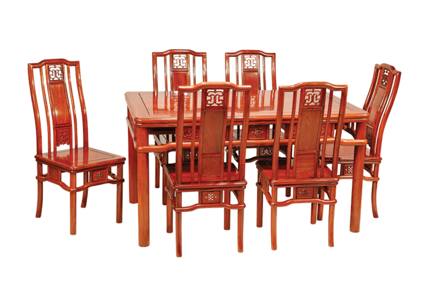 紫檀木明式餐桌椅
